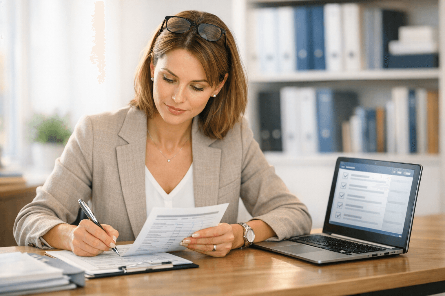 Compliance team conducting risk assessment review