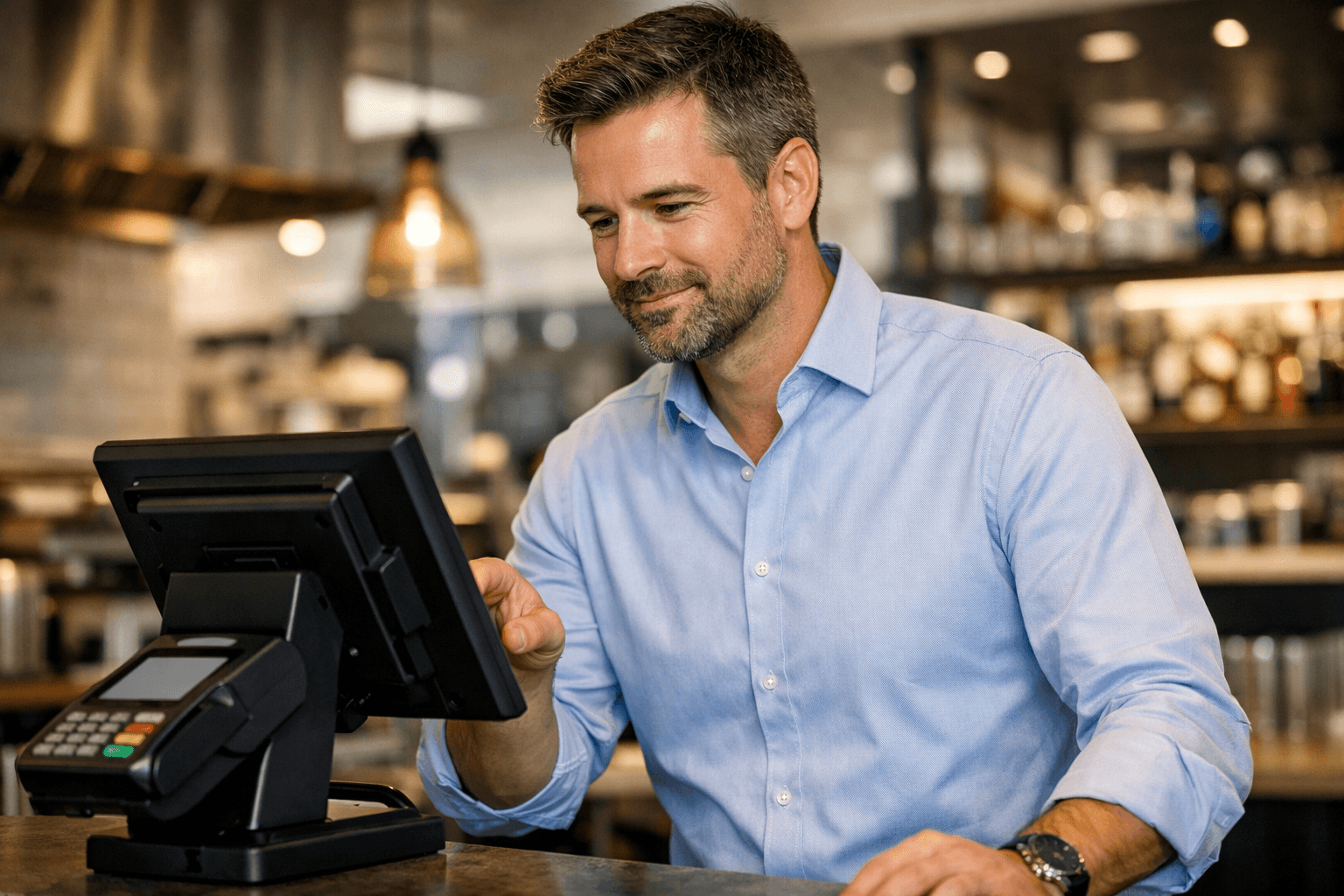 Operations team managing physical venue with QR code signage