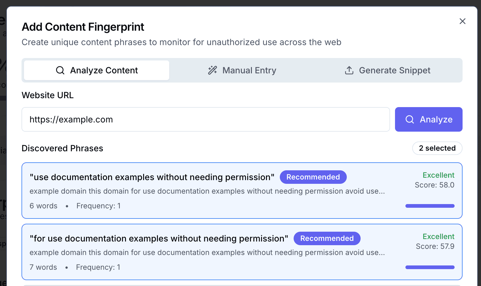 Content Fingerprinting